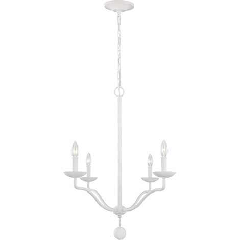 Elstead Feiss Annie Lampadario multi braccio in gesso bianco (1/2)