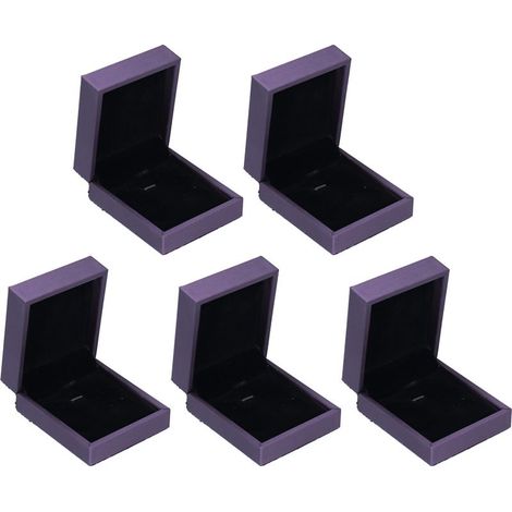 Set aus 5 eleganten und praktischen Schmuckverpackungsboxen zur Aufbewahrung Ihrer Ohrringe oder Ihres Schmucks. (1/5)