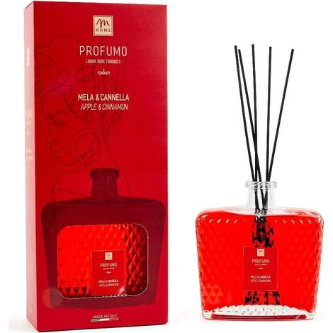 DIFFUSORE DI FRAGRANZA MELA E CANNELLA IN BOTTIGLIA DIAMANTE 700 ML