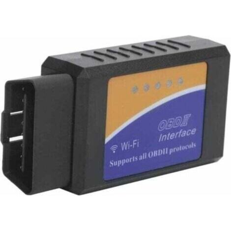 Scanner OBD2 WiFi Professionnel - Diagnostic Auto Universel iOS Android Windows, Lecture Codes Erreur, ABS Noir