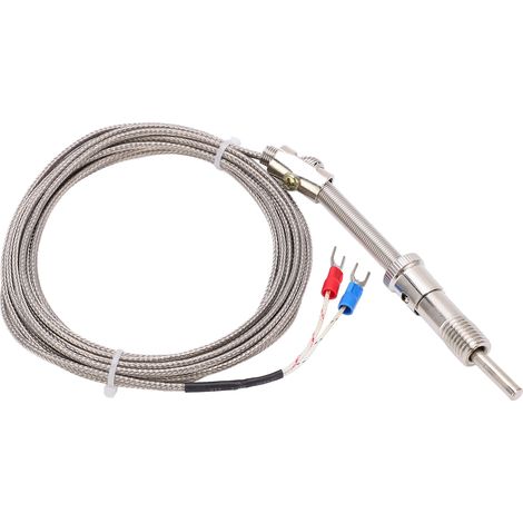 Sonde thermocouple blindée à ressort de compression de type K pour usine, 4 mètres (1/5)