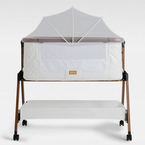 Lit Bebe Berceau Cododo Réglable pour Bébé – 6 Hauteurs, Roulettes, Matelas, Panneaux Mesh Respirants, Moustiquaire (1/5)