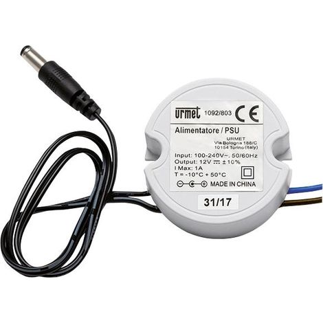 Urmet Unterputz-Netzteil für Kameras IP66 230 Vac -12 Vdc 1092/803 (1/5)