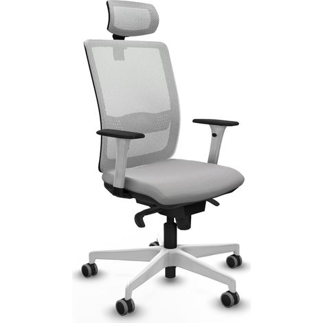 Silla de oficina piqueras y crespo Haches blanco terciopelo (1/2)