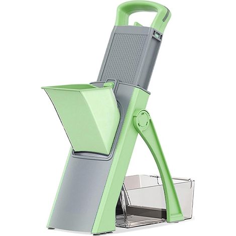 Affettatrice a mandolina sicura, affettatrice per verdure regolabile, spessore delle verdure 1-8 mm per una preparazione rapida degli alimenti. (1/5)