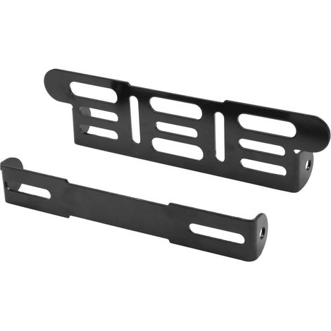 Support de plaque d'immatriculation réglable pour moto, noir, universel (1/5)