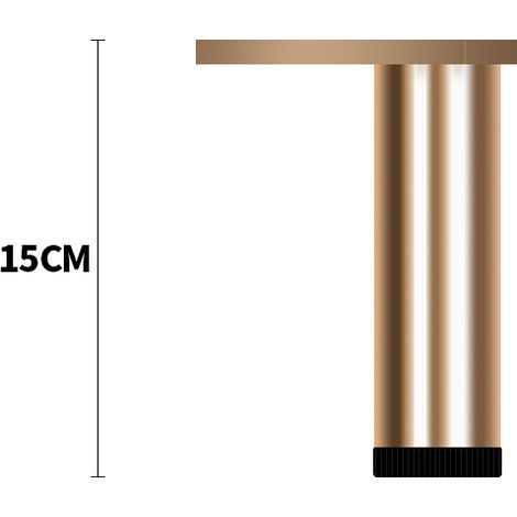 Pieds de meuble réglables en aluminium, pieds pour meuble cuisine salle de bain hauteur 15 cm,paquet de 4 pièces (1/5)