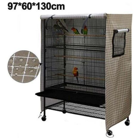 BARKBUSTERS Housse de cage à oiseaux, imperméable, grande housse de cage à oiseaux, housse de cage à perroquets lavable, coupe-vent et anti-poussière (1/4)