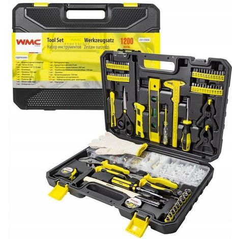 Isma Kit di attrezzi WMC 1200 elementi, valigetta completa