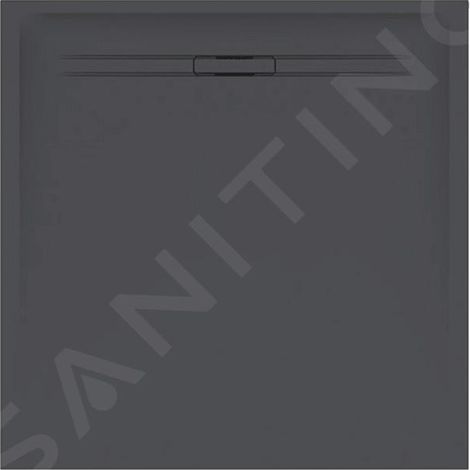 Receveur carré Geberit Sestra 80 x 80 Graphite Structure ardoise - GEBERIT 550.292.00.2 (1/3)