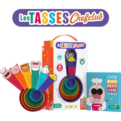 Ustensiles De Cuisine pour Enfant - Tasses Doseuses Ludiques pour Mesurer Facilement - La Cuisine Devient Un Jeu - Apprendre en s'amusant - Livre intéractif - Dès 4 ans (1/5)