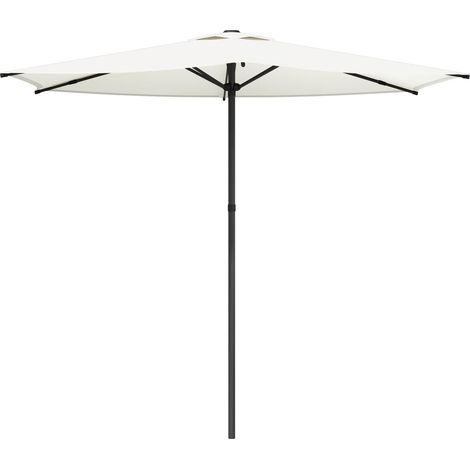 Garden Parasol 270 x 270 cm Polyester Rectangular Cream vidaXL (1/5)