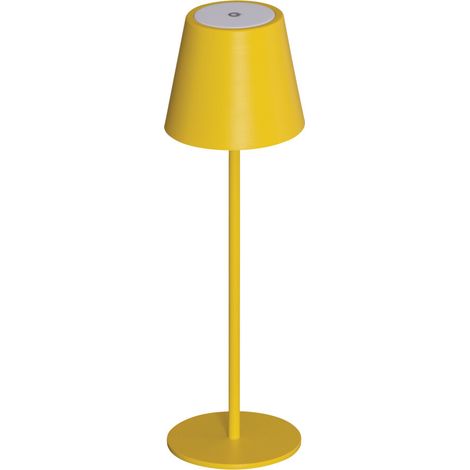 Lampe de table LED sans fil INITA jaune Kanlux IP54