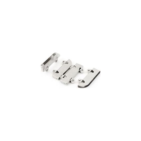 Stück Rollen für Glasschiebetüren, Doppelräder, Edelstahl, 5 mm (1/4)