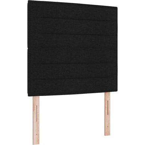 Matelas à ressorts LED avec matelas noir, dimensions 80 x 200 cm, tissu (1/5)