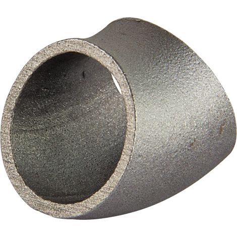 Schweissbogen 3 1/2 Zoll 101,6mm 45° kurz DN90 Rohrbogen schwarz (1/5)