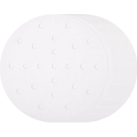 Allecta 200 Bambus Airfryer Einlagen 15,24 cm Antihaftbeschichtung Perforiertes Backpapier Einweg Dämpferpapier Dampfkorb Weiß. (1/5)