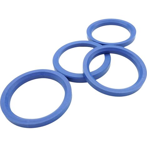 Anneaux de centrage - Lot de 4 - Plastique Bleu - Réduction 72,0 à 57,1 mm - Pour Jantes Aluminium Audi VW Seat Skoda - Diamètre 72,0 mm (1/5)
