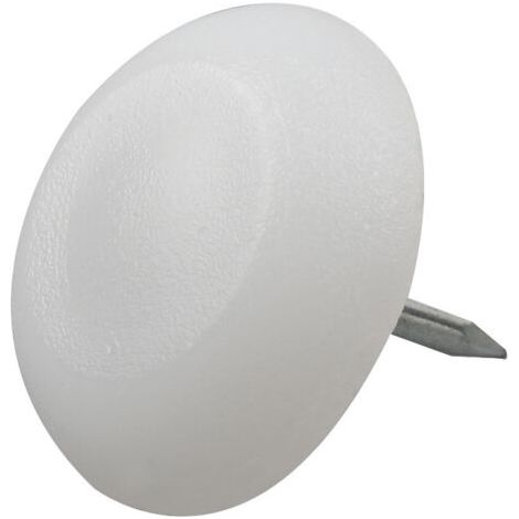 PA 60 Stück Möbel-Nagelpolster, rund, 12 mm x 5 mm, Möbelbeinpolster, Bodenschoner, Nagelpolster für Tisch- und Stuhlbeine (1/4)