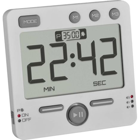 TFA Minuteur numérique et chronomètre 99 heures, 38.2049.02 (1/3)