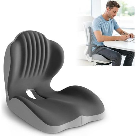 Coussin de siège auto de bureau - Soutien lombaire en mousse à mémoire de forme pour la conduite et le travail (1/5)