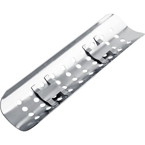 Silencieux universel pour moto, tube droit en acier, cache thermique argenté, protection chaleur échappement (1/5)