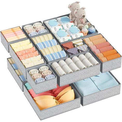 Organisateur Tiroir Rangement Vetement - Boite Rangement Tissu Pliable (1/5)