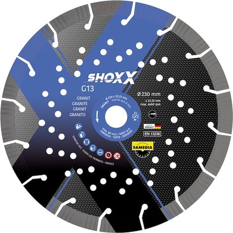 Disque Diamant Granit/Beton Shoxx G13 D125 Mm Samedia