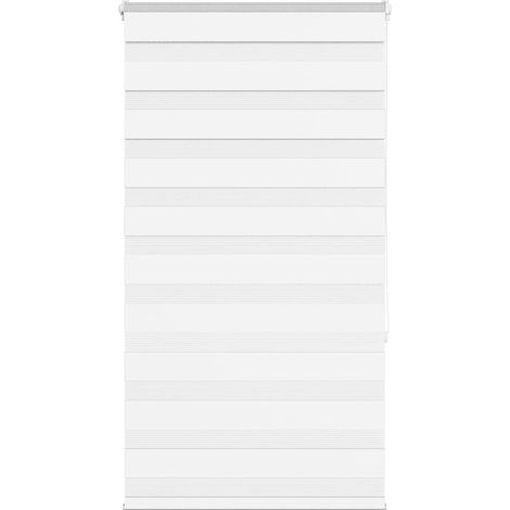 Doppelrollo Weiß 75x150 cm Stoffbreite 70,9 cm Polyester