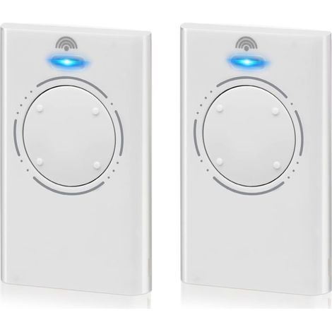 Télécommande porte garage, Télécommande Porte 2 Pièces, Télécommande Pour Portails 433 MHz, Compatible Avec Télécommandes XT2 433 SLH LR, XT4 433 SLH LR, 4 Canaux, Blanc (1/5)