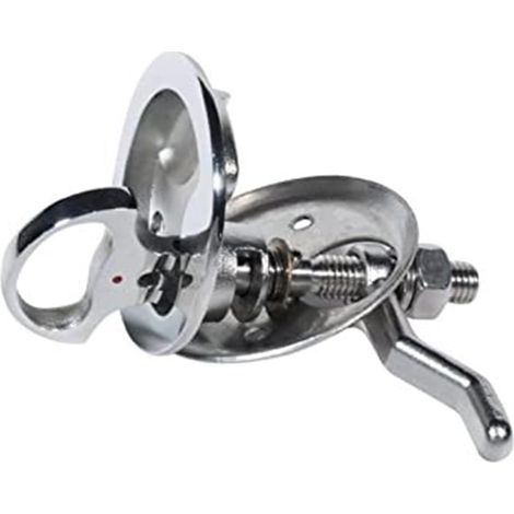 Serrure de Sol à Points Rouges, Accessoires quincaillerie Marine en Acier Inoxydable 316, avec poignée Anneau Traction Porte (1/5)