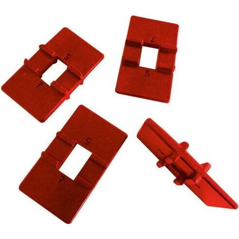 Lot de 4 cales reversibles pose-lame Mondelin 4/6mm (1/3)