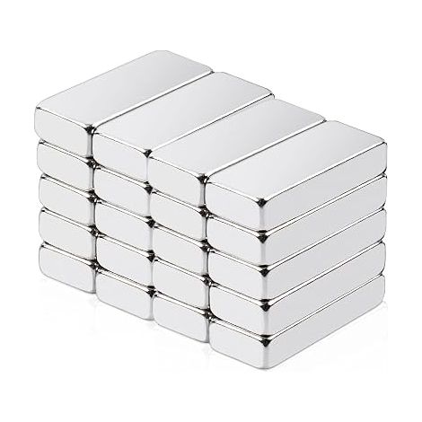 Neodymium Magnets 20 x 5 x 3 mm Rectangular Neodymium Magnets Mini Strong Magnets Kitchen Cabinet Office Whiteboard Refrigerator DIY Photos (1/5)