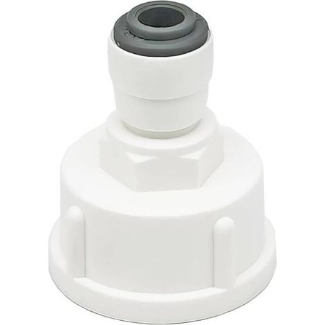 Qrity 1 Pièces Raccord Tuyau Eau Frigo, Connecteur Rapide 1/4" Converti en Femelle 3/4”, Double Joint, Connecteurs Rapides de Filtre à Eau