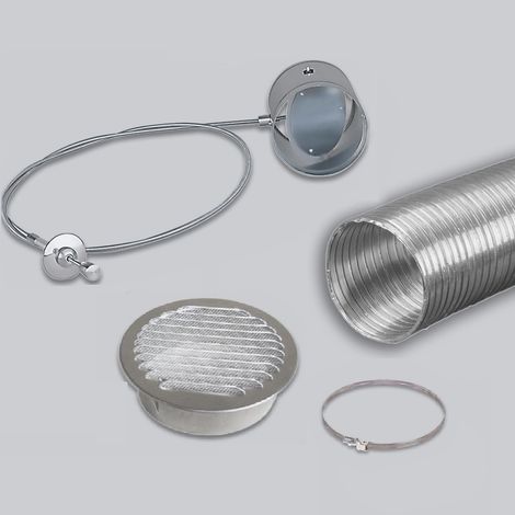 Kit d'arrivée d'air pour poêle à bois - Diamètre 125 mm