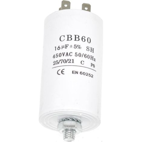 Universal 16UF Microfarad Appliance Motor Start Run Capacitor (1/3)