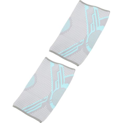 1 paire de genouillères de sport élastiques, antidérapantes, chaudes et respirantes pour le cyclisme et la course à pied (bleues) (1/5)