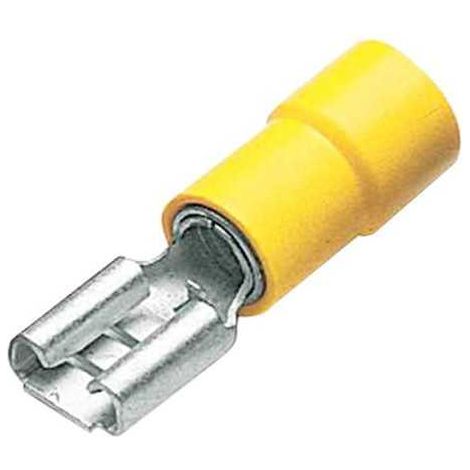 Capocorda 6,3x0,8 Femmina Preisolato Giallo