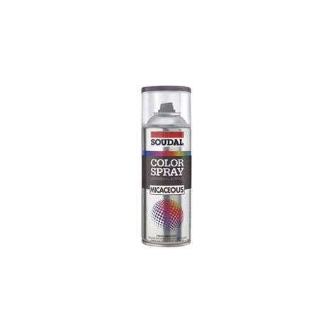 COLOR SPRAY FERROMICACEO SMALTO ACRILICO ANTICHIZZANTE SPRAY- - ml.400 - nero grafite (160349) - 6 pezzi SOUDAL