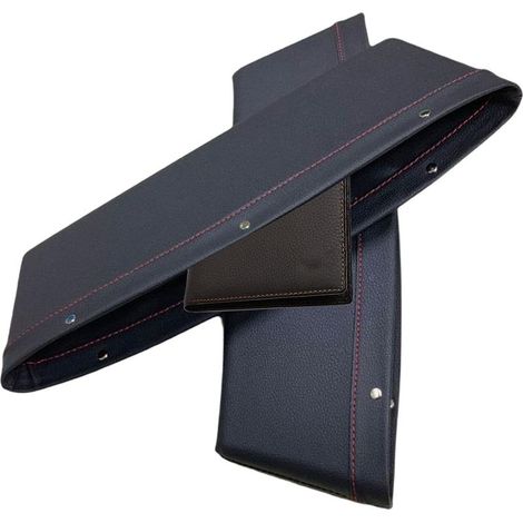 2 Pièces Boîte de rangement pour espace entre les sièges de voiture – Organiseur latéral en cuir synthétique pour siège de voiture, organiseur multifonction et boîte de rangement pour siège de v (1/4)