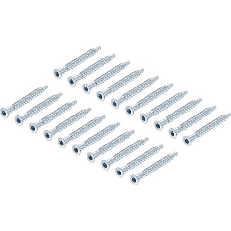50 Pièces Vis de Confirmation pour Meubles 7x60mm Vis à Bois (1/5)