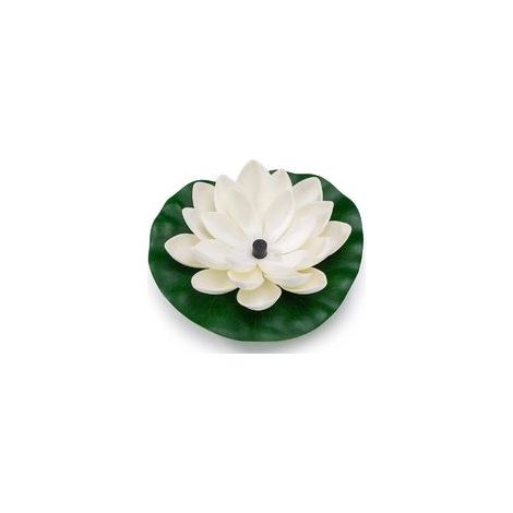 Fontaine Solaire Flottante aménagement paysager de l'eau Salle de Jardin Lotus Feuille Fontaine Fontaine Piscine Eau de la Piscine pour Bain d'oiseau, Fishtank, Pond Garden,White (1/4)