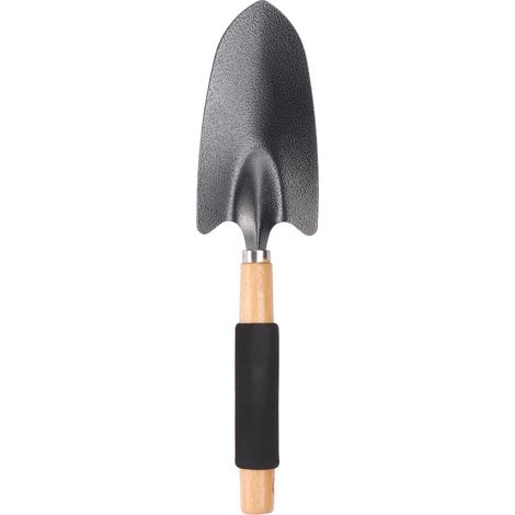 Bêche de jardin avec manche en bois, manche ergonomique réduisant la fatigue de la main pour un travail efficace du jardinage et de la plantation, pelle à terre en acier inoxydable
