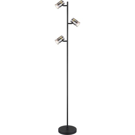 Globo - lámpara de pie - Trabby - negro - metal - Ø 23cm - GU10 -