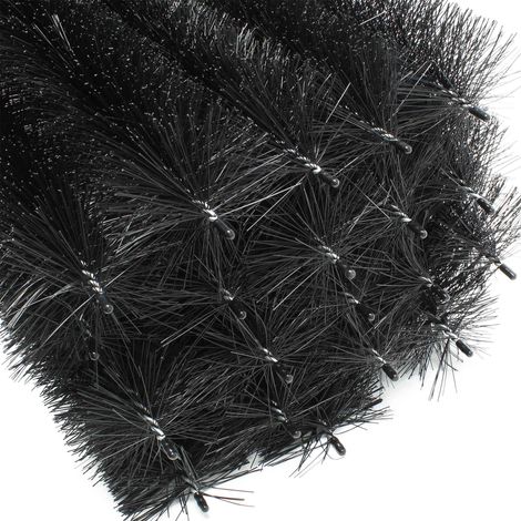 Wiltec Barriera anti piccioni per pannelli fotovoltaici e Spazzola per grondaie 20 scovoli 24 m Ø 12 cm
