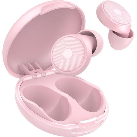 Bouchon d'oreille pour dormir, 45dB boule quies réutilisables réduisant le bruit pour dormir, doux et réutilisables, bons pour dormir, voyager, se concentrer, concerts (Rose) (1/5)