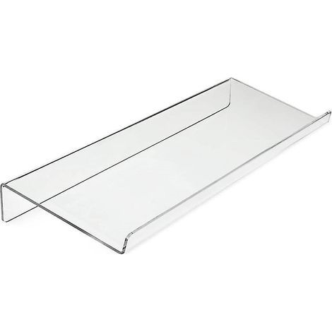 Support de clavier d'ordinateur en acrylique transparent inclinable pour bureau et domicile