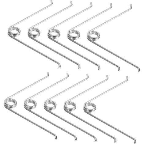 Durables et faciles à remplacer : 10 ressorts de rechange en acier inoxydable — Lot de 10 pièces pour sécateurs et outils de jardin (Dimensions : 8,50 x 5,50 x 1) (1/5)
