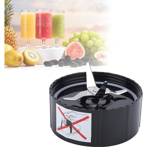 Blender Blade, Pièces de rechange pour lames croisées et plates pour lame de mélangeur, presse-agrumes 250W et mélangeur pour Magic Bullet, Lame de Remplacement (Porte-outil croisé) (1/5)