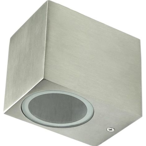 Lampada da parete per esterno da giardino Boston 1xGU10 IP44 acciaio inox Goldlux